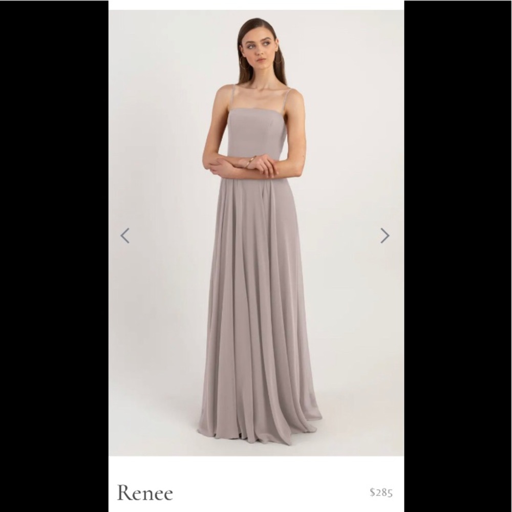 The Renee chiffon bridesmaid dress. Jenny Yoo bridal collection